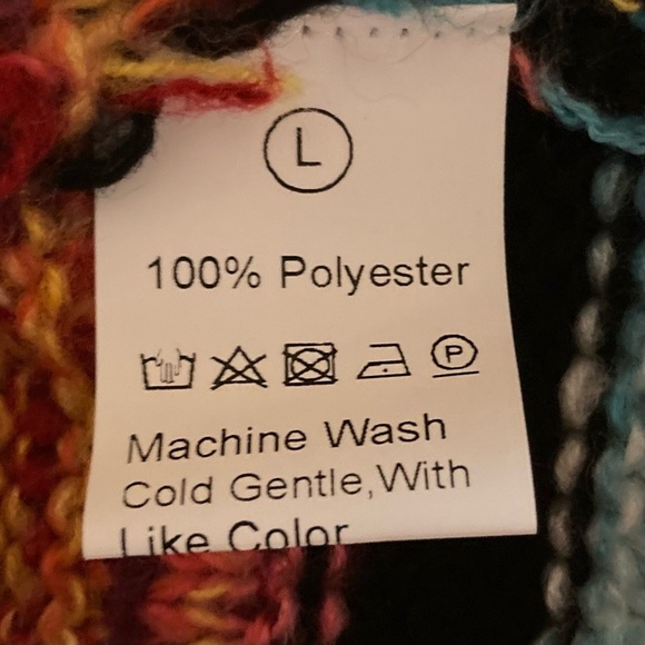 Multicolor Striped Women's Shawl Collar Cardigan Sweater - Picture 3 of 5